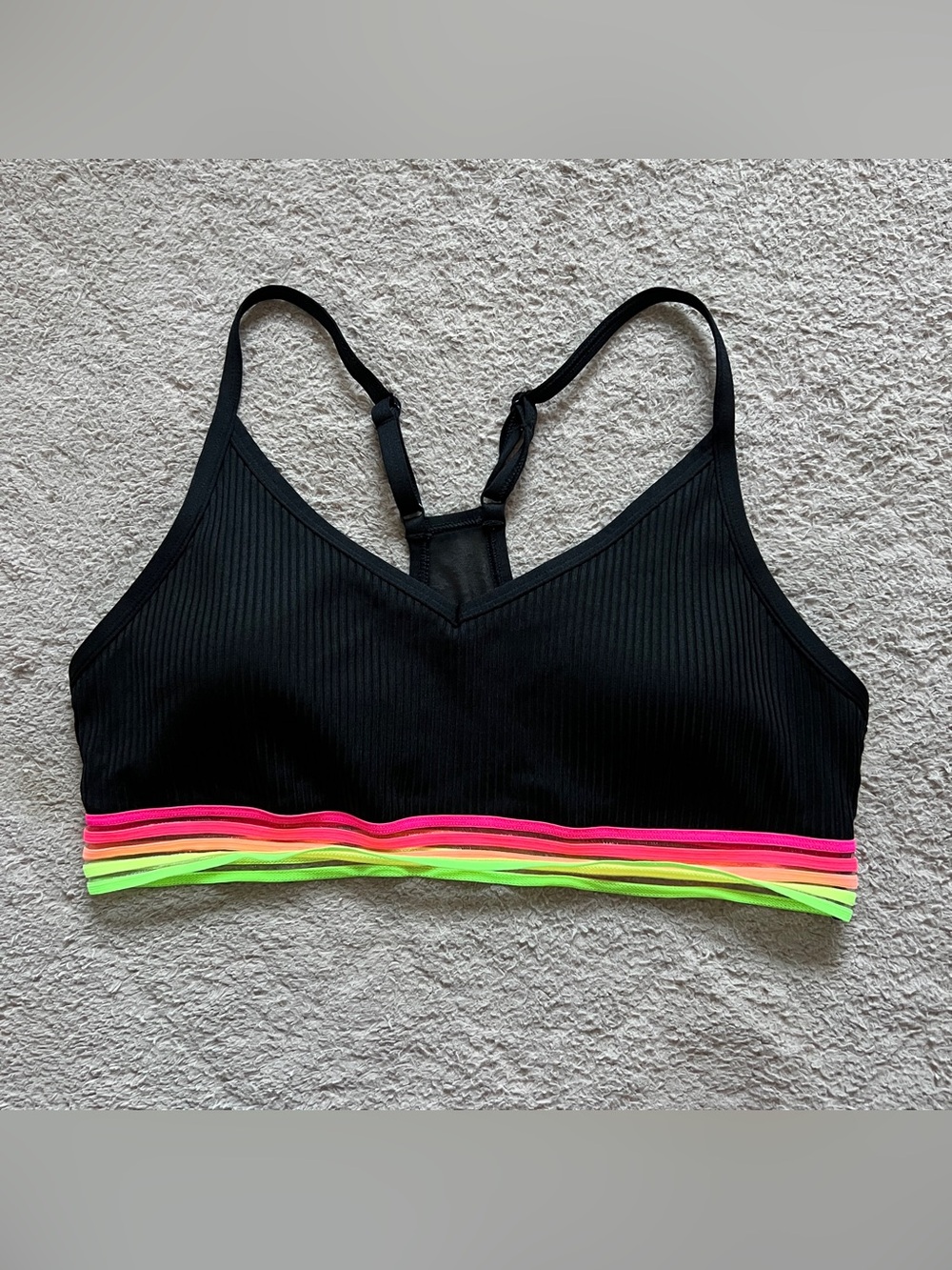 Victoria’s Secret Ultimate Sports Bra Padded Neon Sporty Pilates Gym Yoga Sz L
